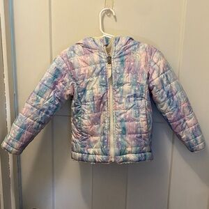 Reversible The North Face Pastel Tie-Dye Jacket